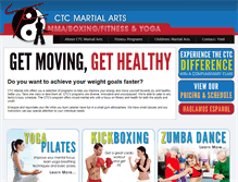 Tablet Screenshot of ctcmartialarts.com